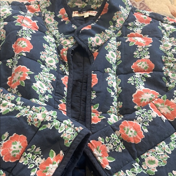 Free People Chloe Quilted Floral Jacket Dusk Combo Size M - Picture 3 of 6